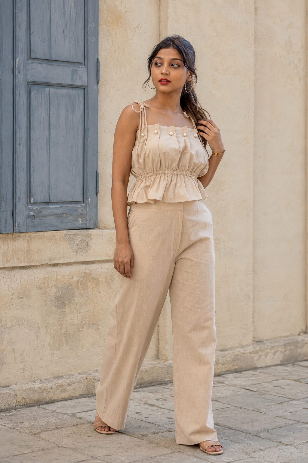Pearls & Pleats Co-ord Set
