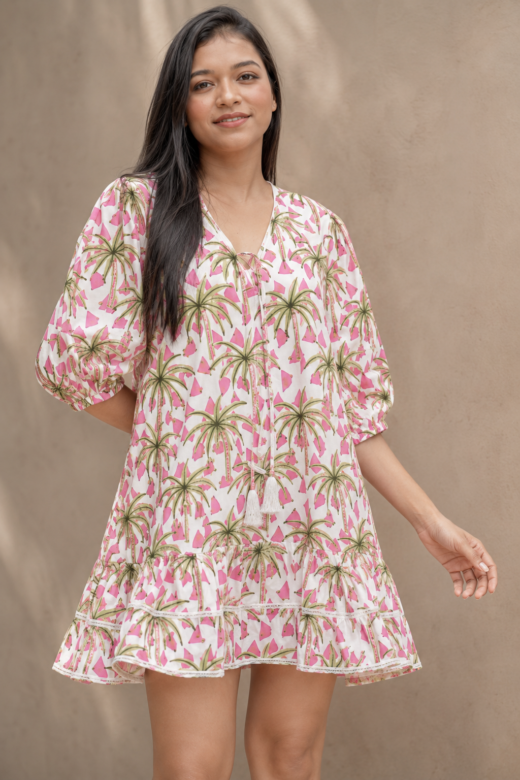 Palm Kiss Mini Dress