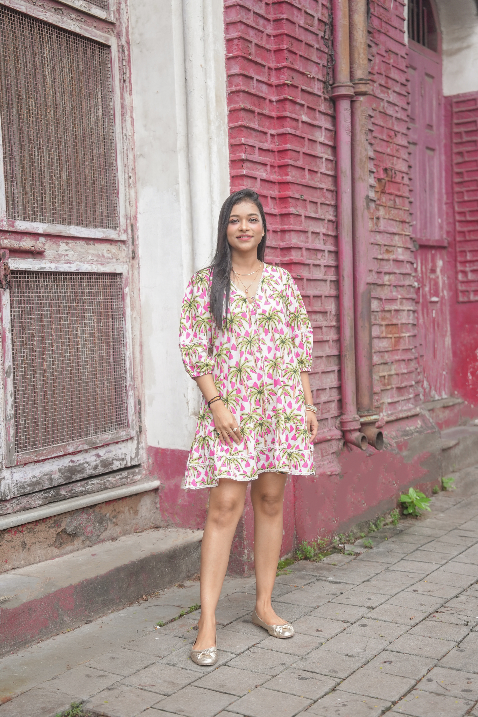 Palm Kiss Mini Dress