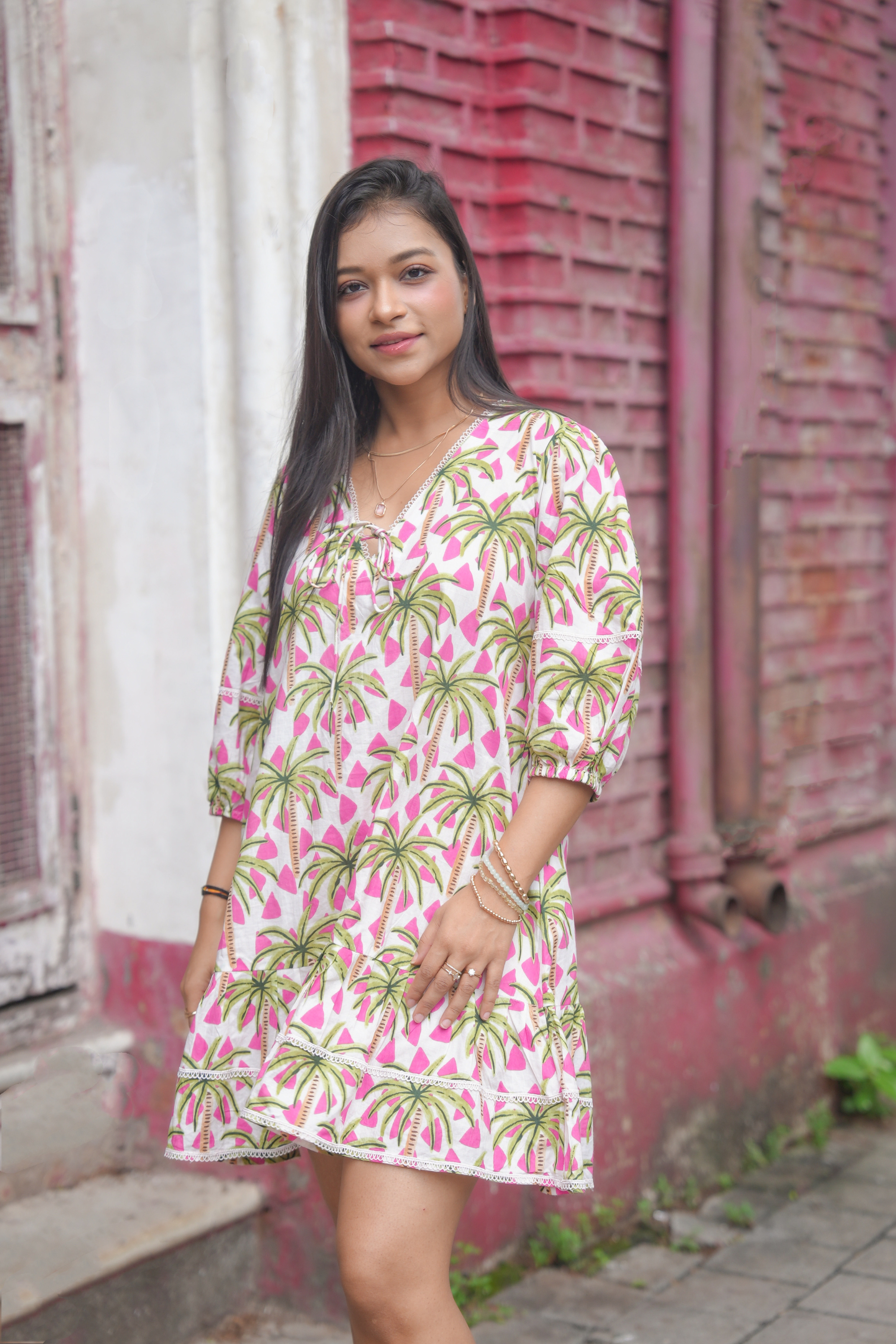 Palm Kiss Mini Dress