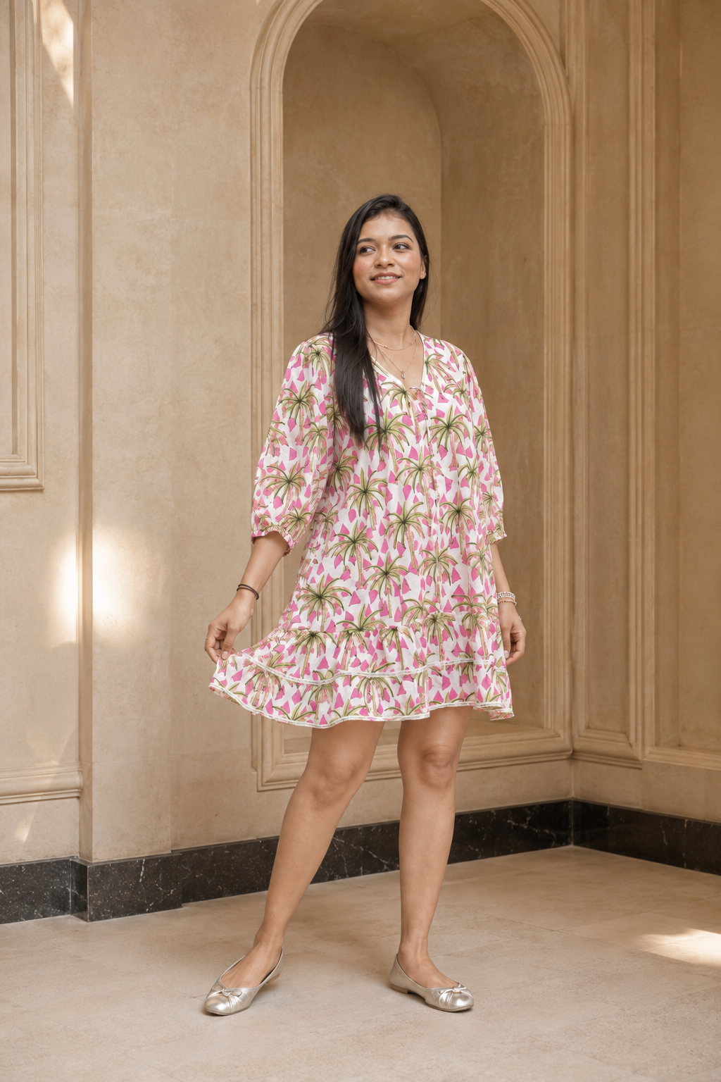 Palm Kiss Mini Dress