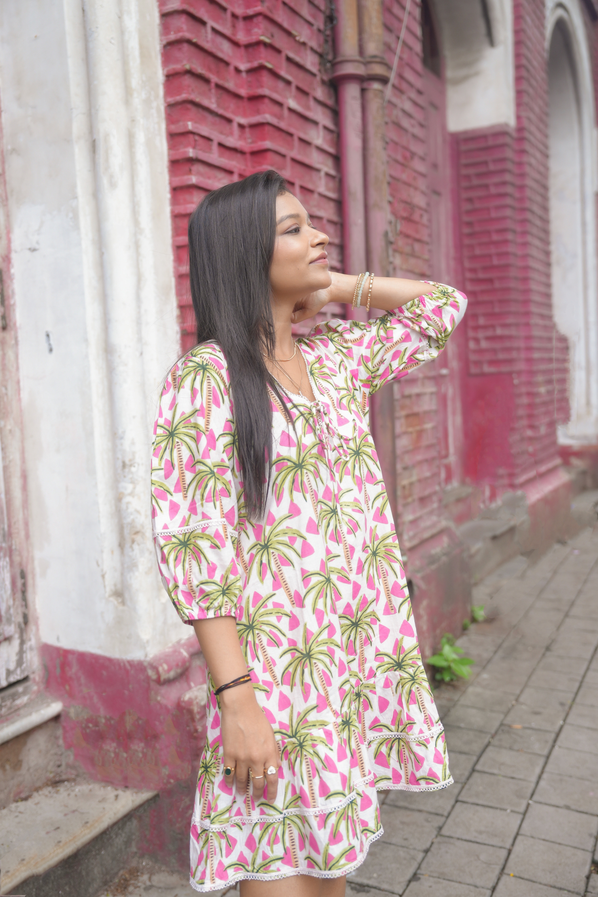 Palm Kiss Mini Dress